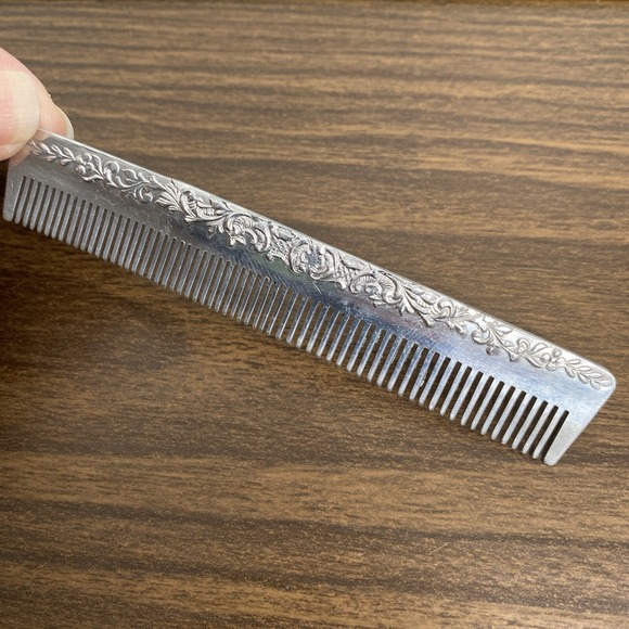 VTG Metropolis IL - The New Julian Hotel Advertising 4" Aluminum Hair Comb - Picture 8 of 12